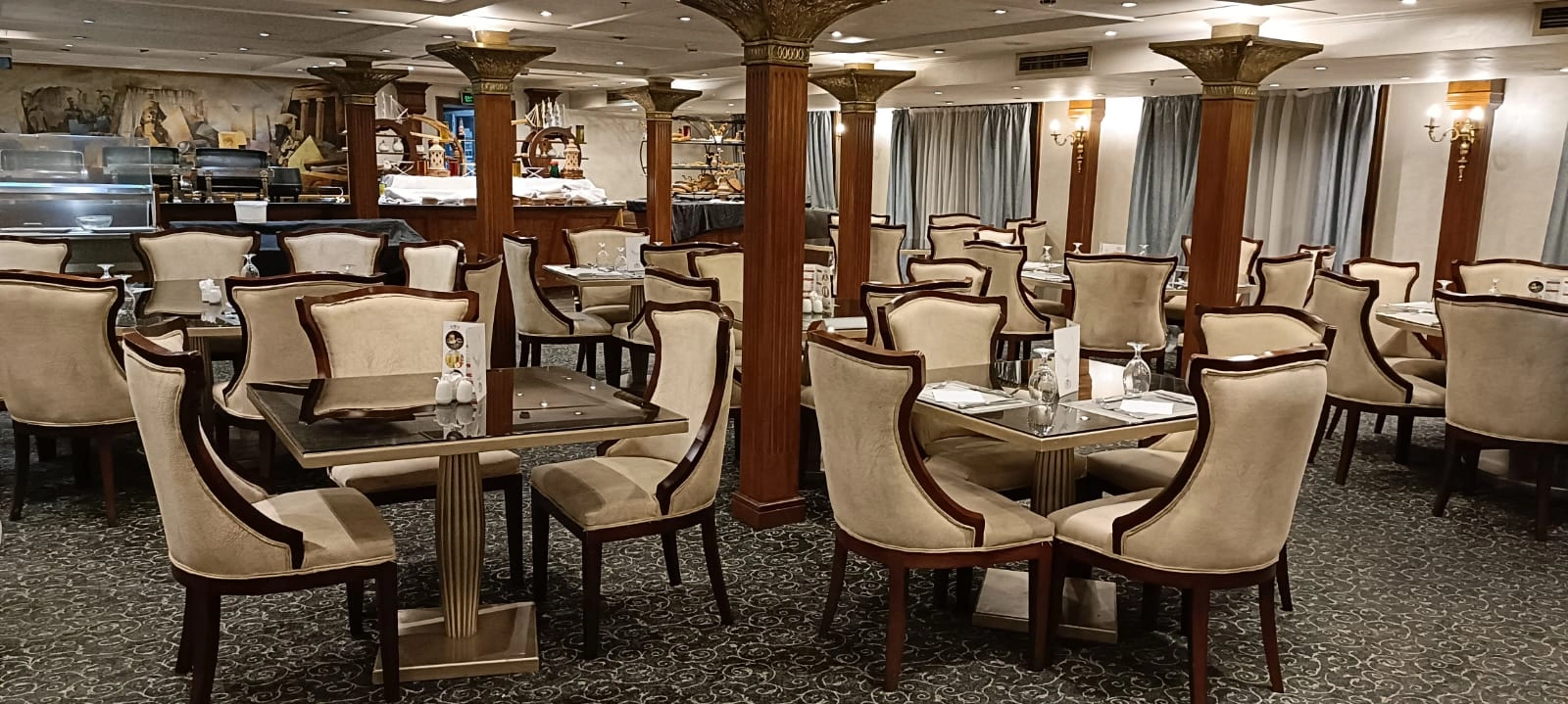 Restaurant aboard the MS TiYi Nile Cruise Nile cruise